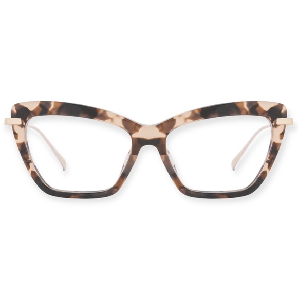 DIFF Mila Bluelight Glasses Himalayan Tortoise Gold Frame Blue Blocking Lenses - Picture 1 of 7